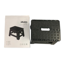 Load image into Gallery viewer, Sikobin Extra Strong Folding Step Stool - 11" - Sturdy enough to hold 300 lbs - Lightweight Folding Step Stool for Adults and Kids - One Flip to Open - not of metal Great for Kitchens, Bathrooms and bedroom