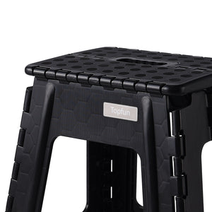 Topfun New  Plastic Lightweight Folding Step Stool 18in