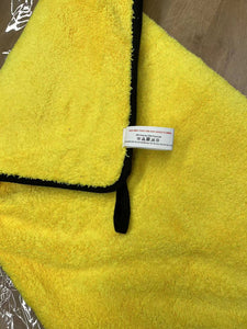 Dokidoge Cotton towels Super Absorbent Microfiber Dog Towel for Small Medium Large Dogs and Cat, Yellow & Grey 