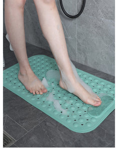 Sikobin Shower mat Non-slip bathtub mat Shower bath mat with shower mat and drain hole