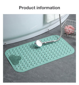 Sikobin Shower mat Non-slip bathtub mat Shower bath mat with shower mat and drain hole