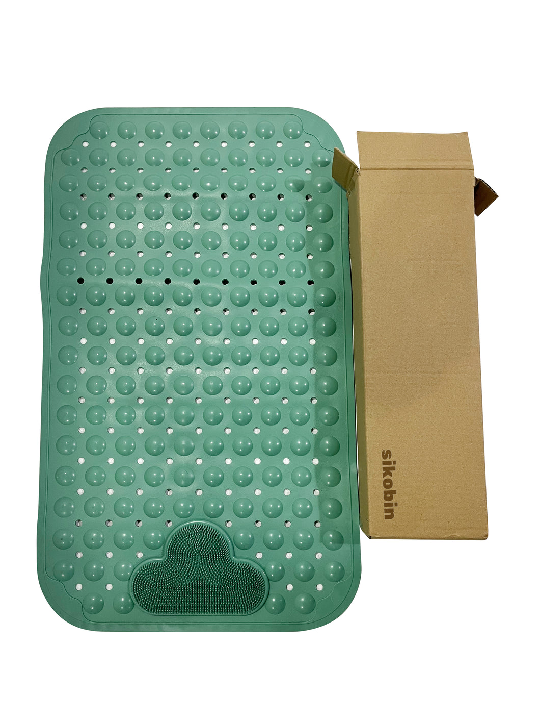 Sikobin Shower mat Non-slip bathtub mat Shower bath mat with shower mat and drain hole